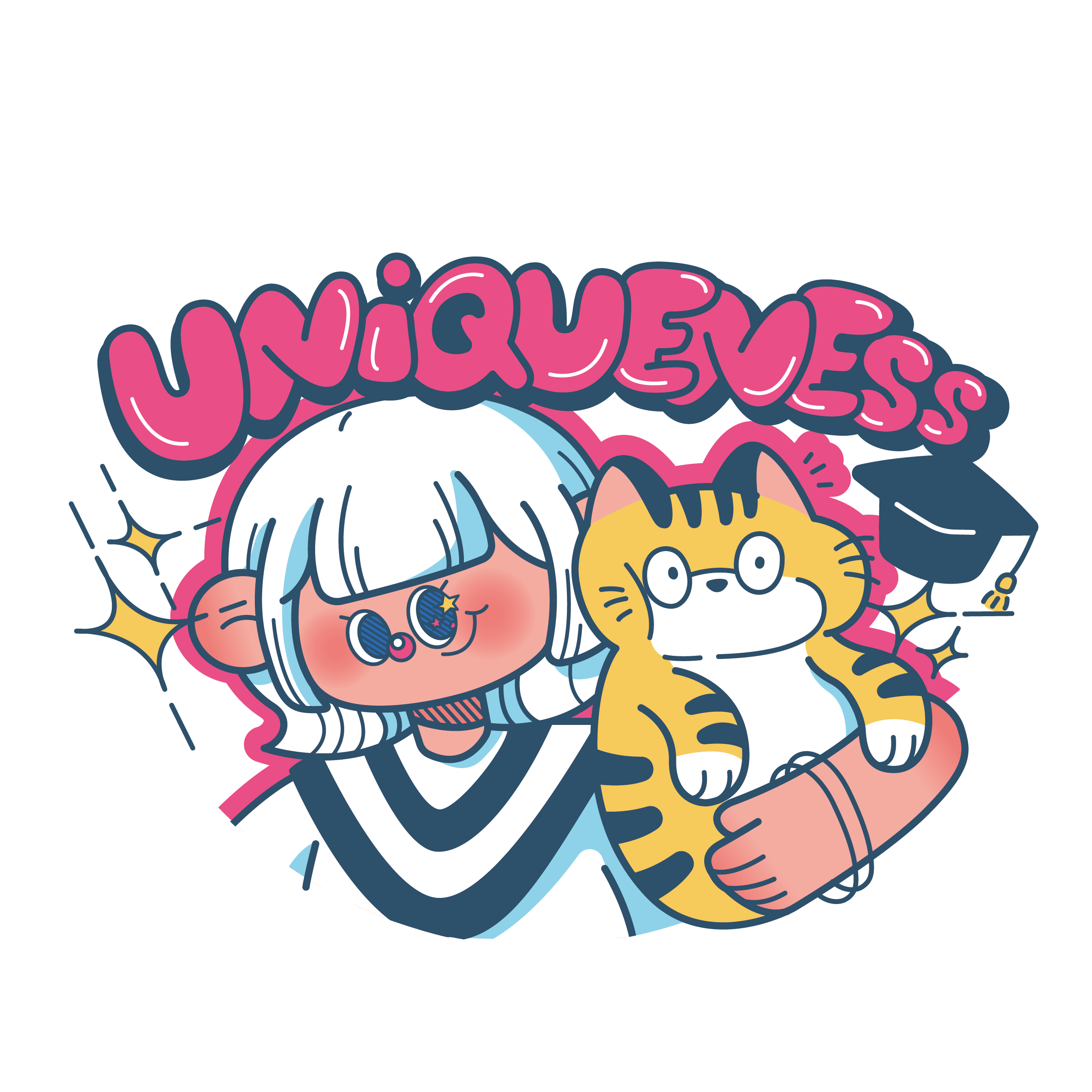 UNIQUEVESS 女孩與貓